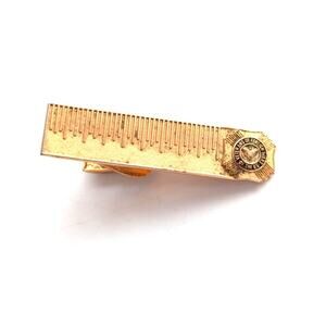 Vintage Estate Veterans Of Foreign Wars Of The US Gold Tone Tie Bar Clasp